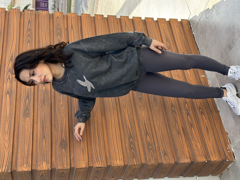 Eskitme detaylı Sweatshirt 