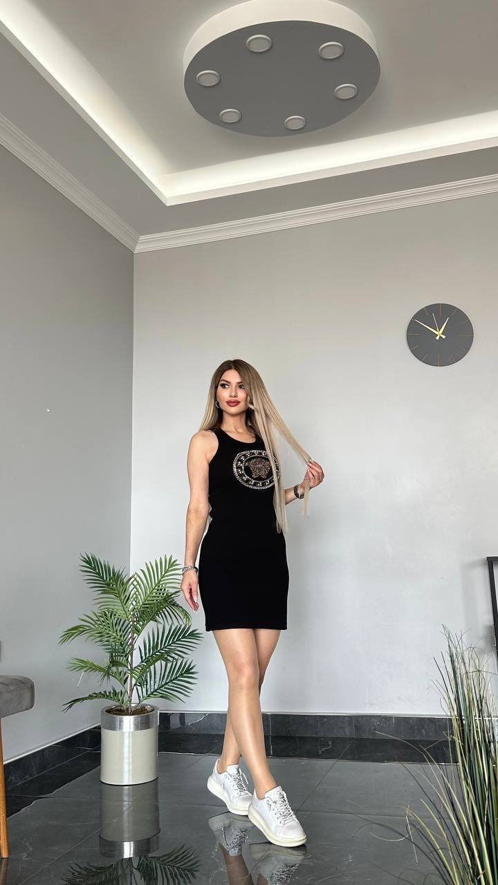 SİYAH KALKORSE ELBİSE 