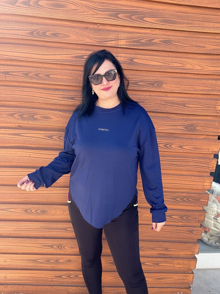 LACİVERT  MODAL KUMAŞ SWEAT