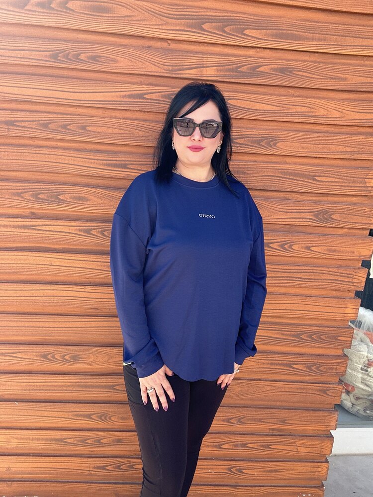LACİVERT  MODAL KUMAŞ SWEAT