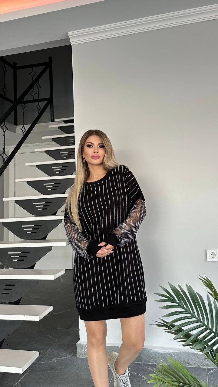 Taş detaylı Tunik Elbise 