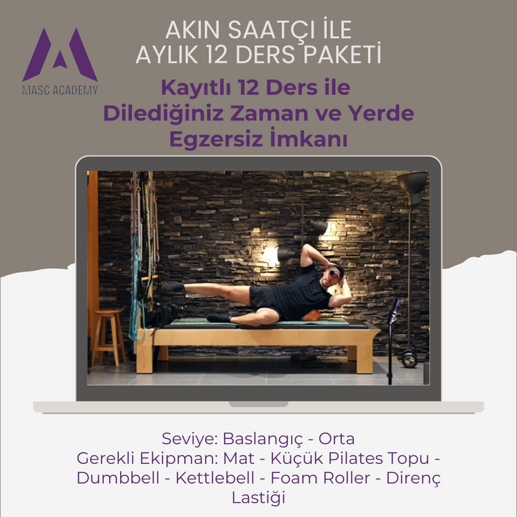 Akın Saatçi ile Aylık 12 Ders Paketi (Başlangıç-Orta Seviye)