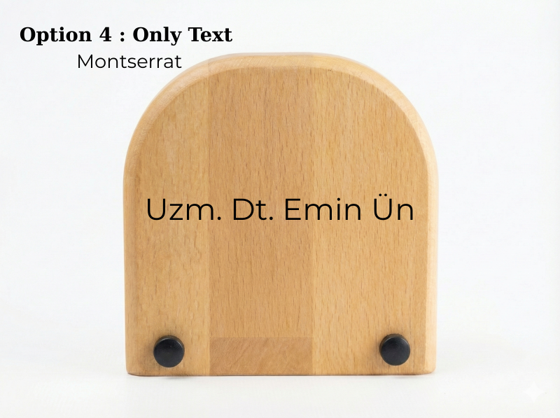 Masaüstü Ahşap Saat Model 9