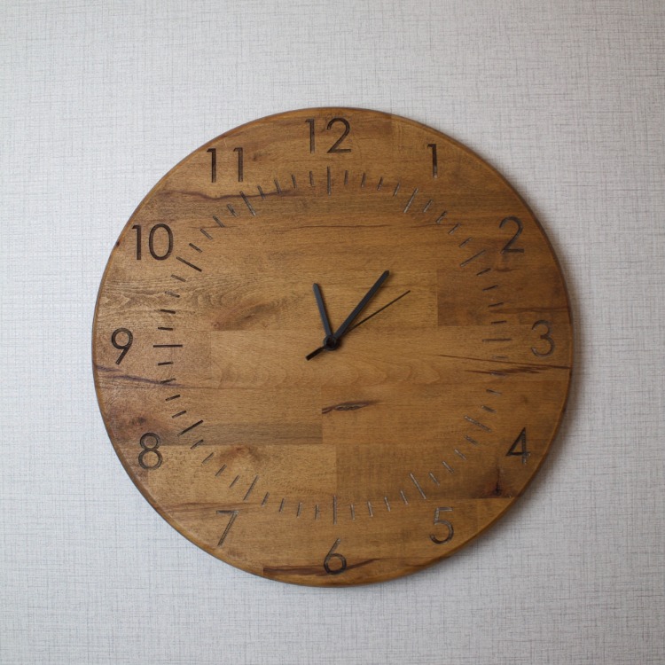 Minimalist Çizgiler: İskandinav Tarzı Kayın Duvar Saati (40 cm)