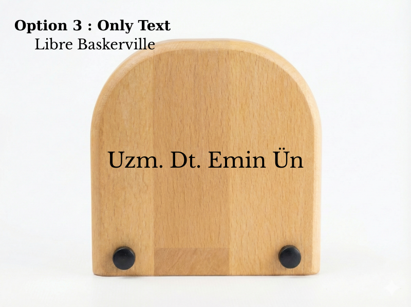Masaüstü Ahşap Saat Model 7