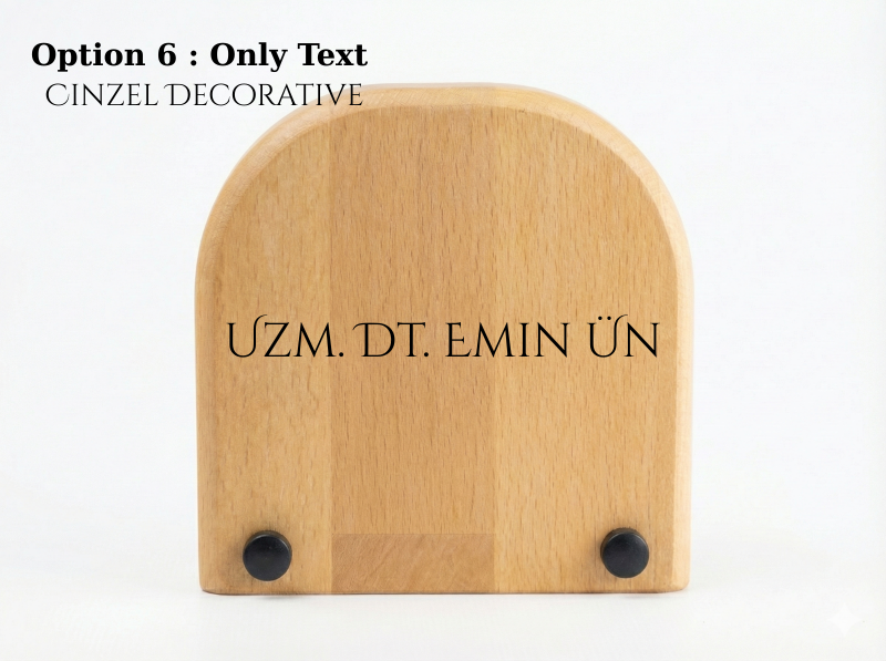Masaüstü Ahşap Saat Model 6