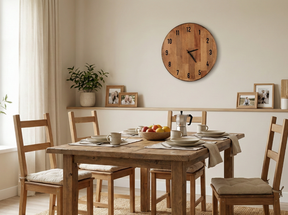 Ahşap Duvar Saati Model 13