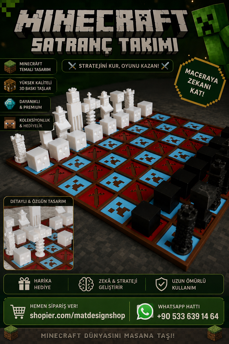 Minecraft Satranç Takımı