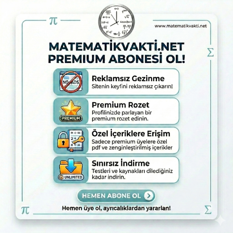 Matematik Vakti Premium Üyelik
