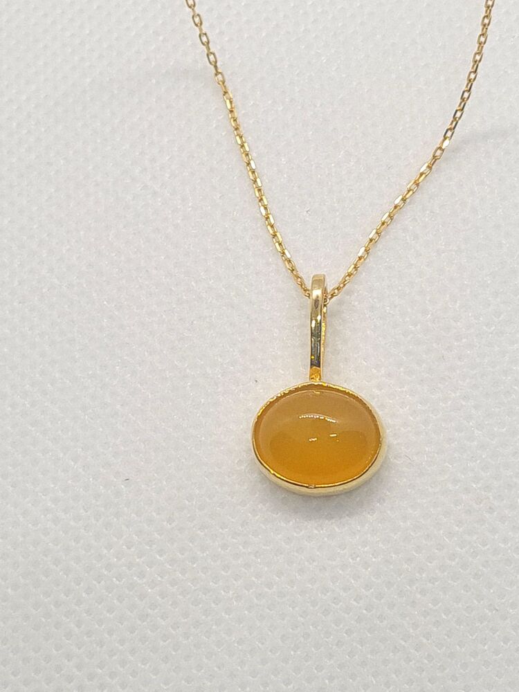 yellow agate Necklace