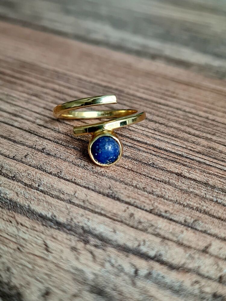 lapis lazuli doğaltaş yüzük 