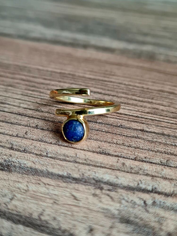 lapis lazuli doğaltaş yüzük 