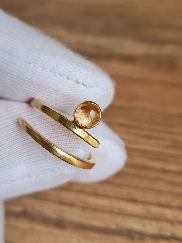 citrine yüzük 