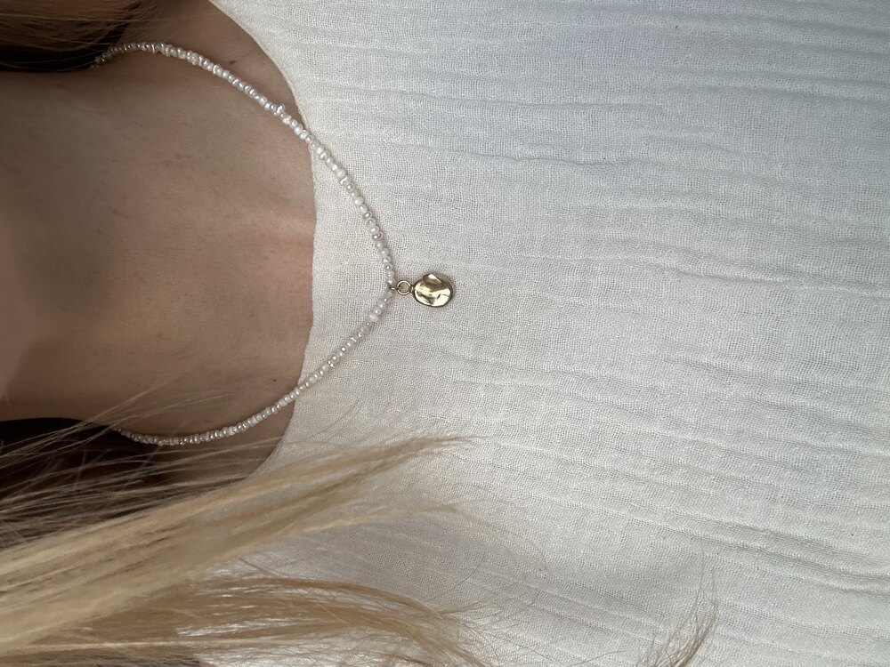 2mm kum inci kolye