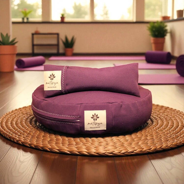 Üçüncü Göz Çakrası | Karabuğday Kabuklu Meditasyon Minderi & Lavantalı Göz Yastığı