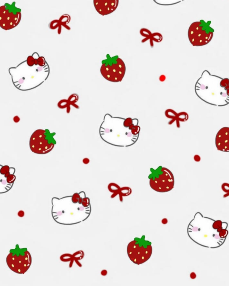 Sevimli Kedi ve Çilek Desenli Mousepad – Kawaii Aesthetic Mouse Pad, Pembe Masa Aksesuarı