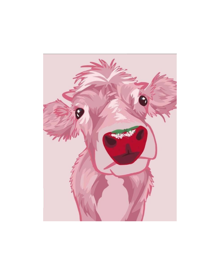 MT-0178 Sevimli Pembe İnek Mousepad – Cute Aesthetic Hayvan Tasarımlı Mouse Pad