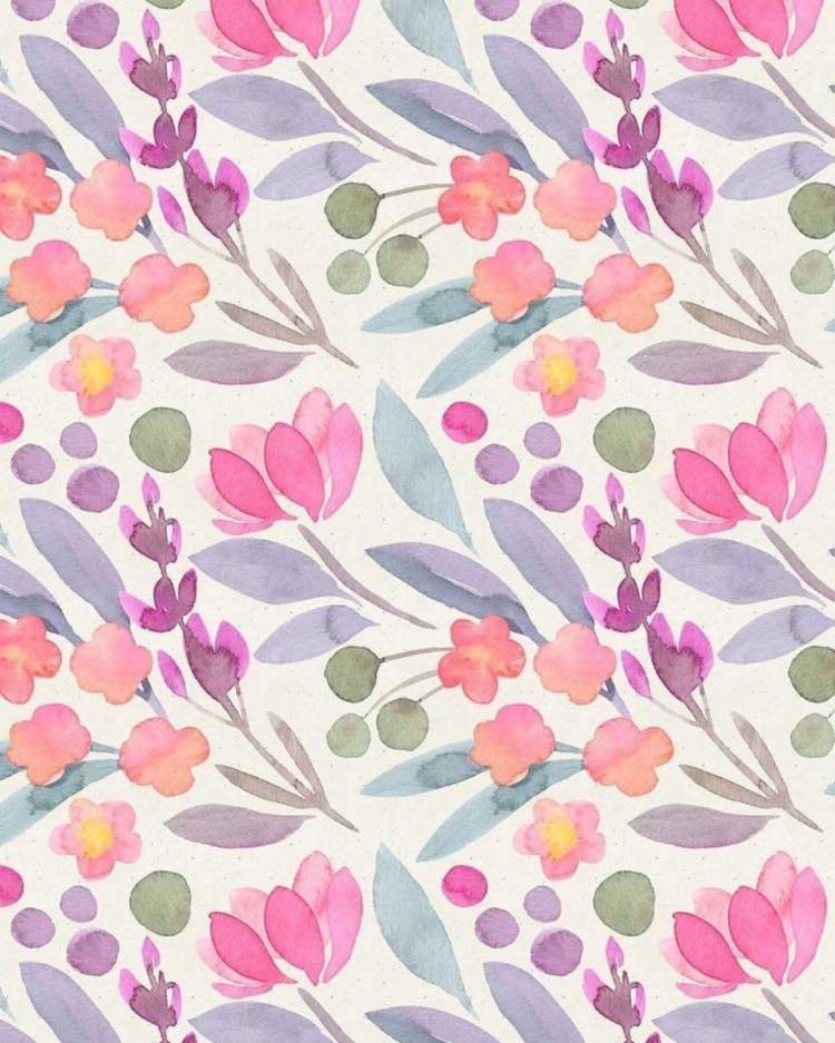 Pastel Çiçek Desenli Bilek Destekli Mousepad – Aesthetic Floral Mouse Pad, Pembe Masa Aksesuarı