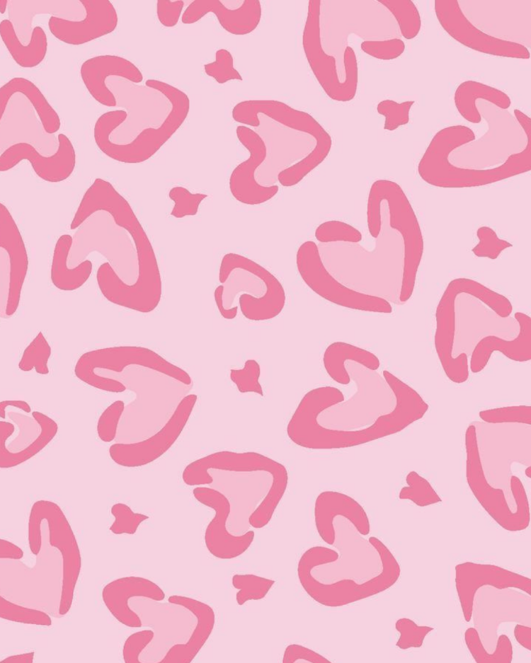 Soyut Kalp Desenli Mousepad – Aesthetic Minimal Pink Heart Mouse Pad, Modern Masa Aksesuarı