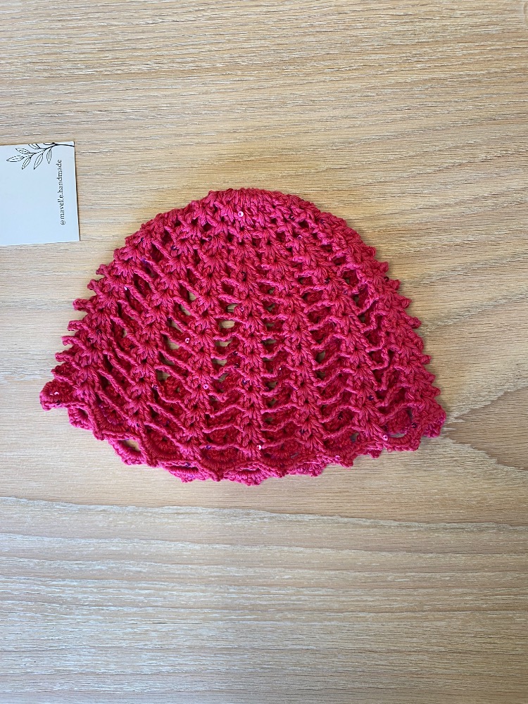 Pembe Pullu Saç Filesi