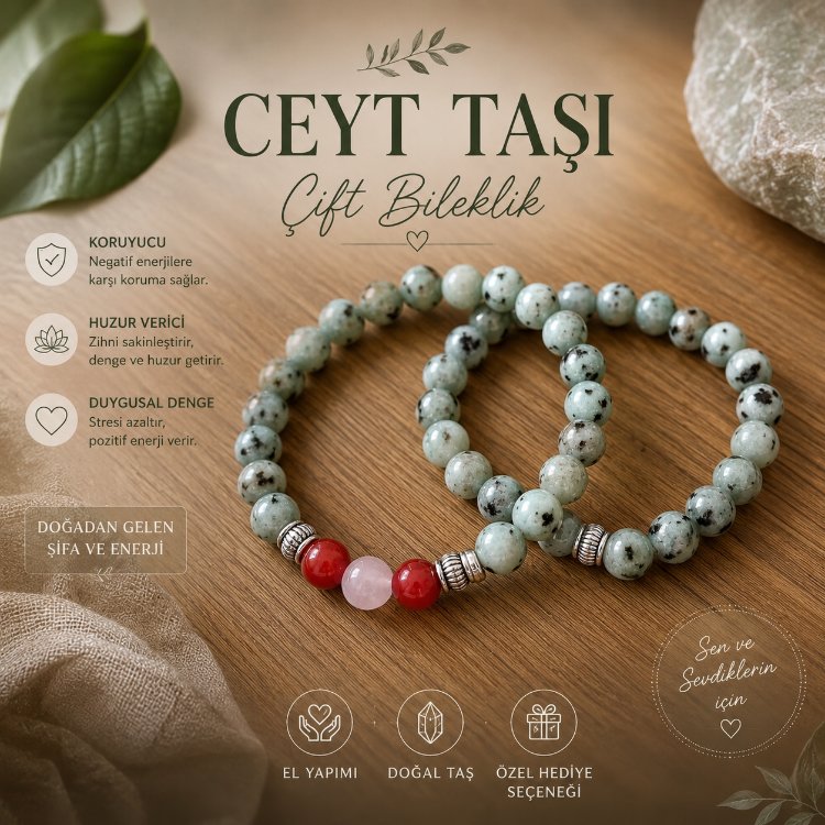 ceyt taşı çift bileklik 