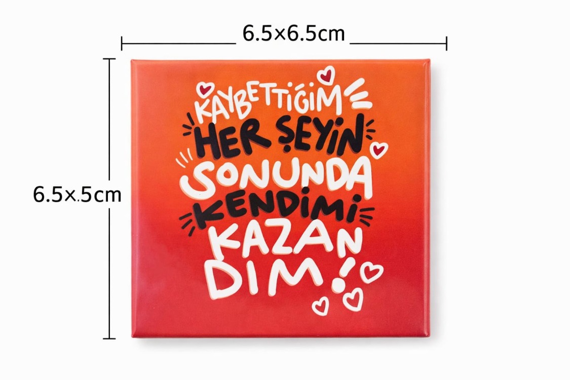 Ķisiye Özel Tasarım 12 'li Set (6.5x6.5cm)