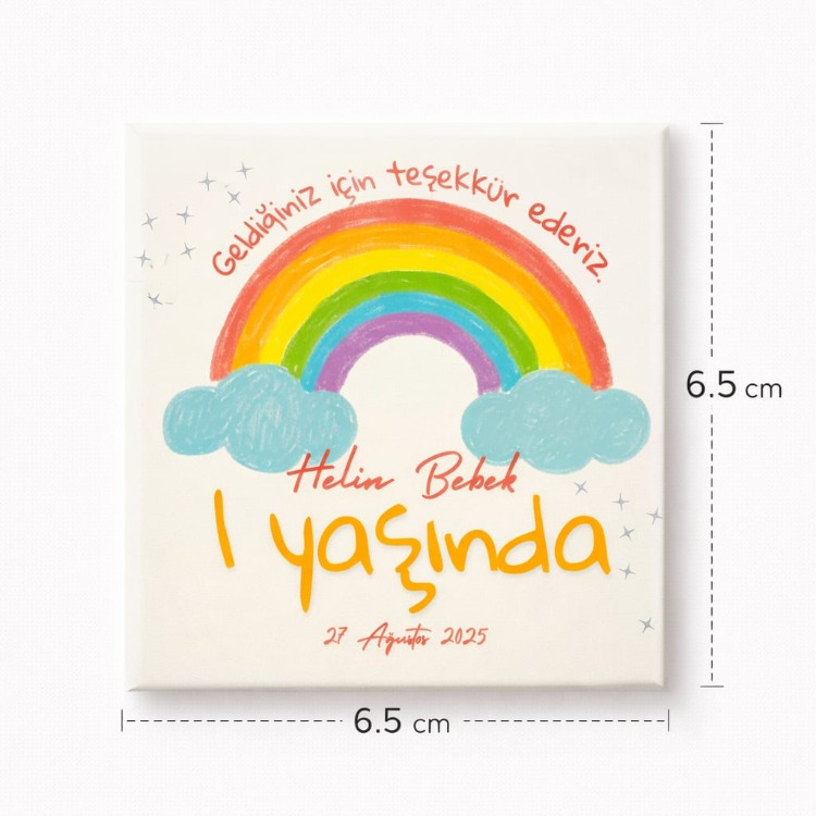 Doğum Günü Hatırası (30 Adet) (6.5x6.5cm)