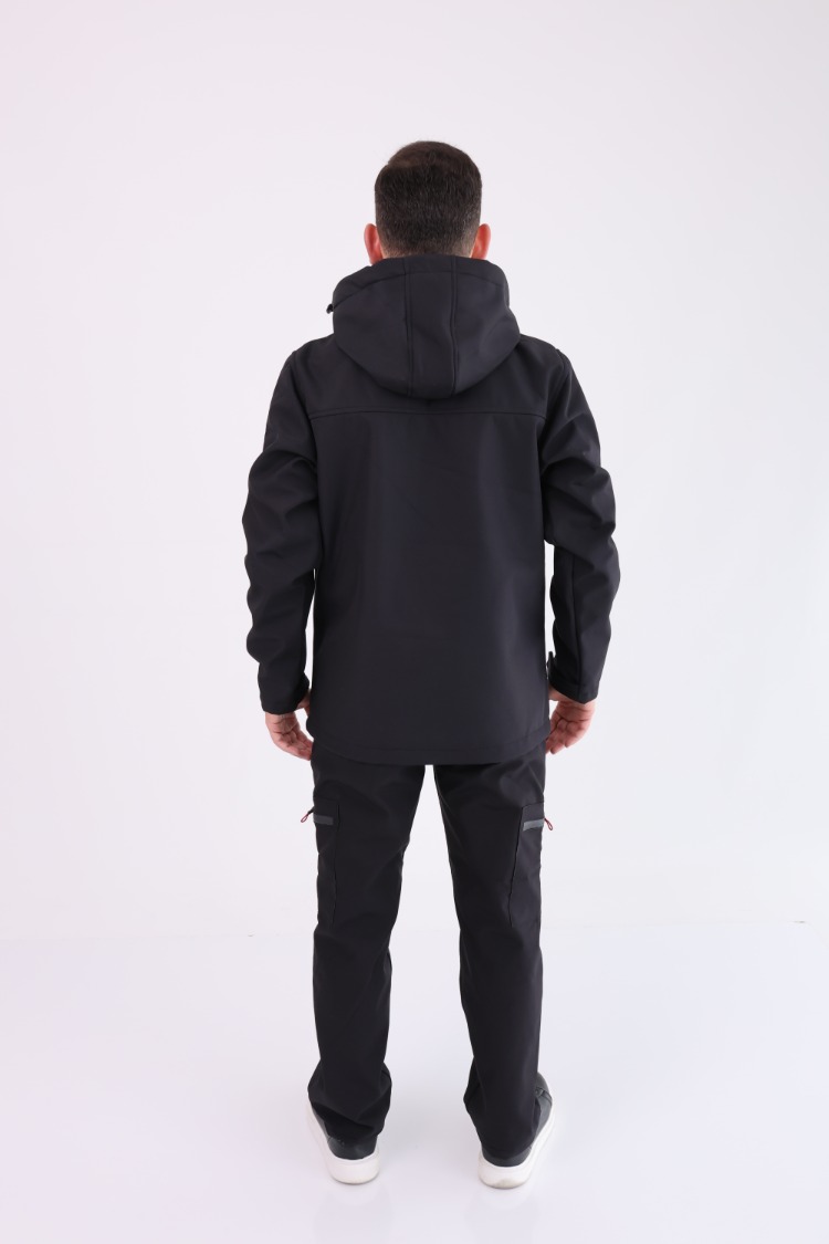 Su İtici Softshell Takım Siyah