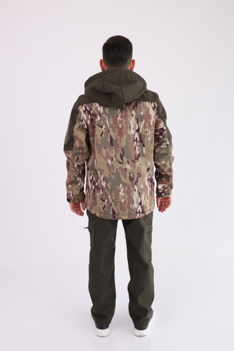 Su İtici Softshell Takım Kamuflaj