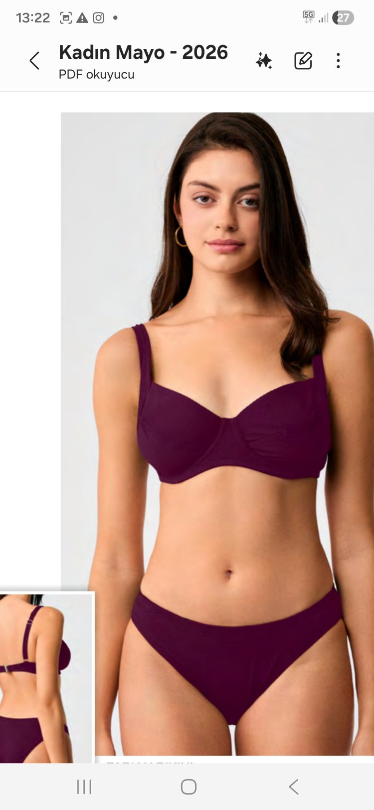 Dolgulu Bikini Takım