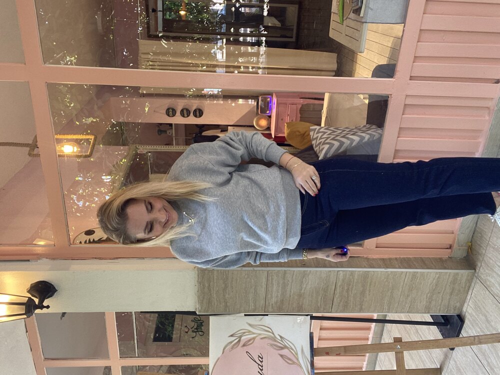 Lacivert Mom fit Jean