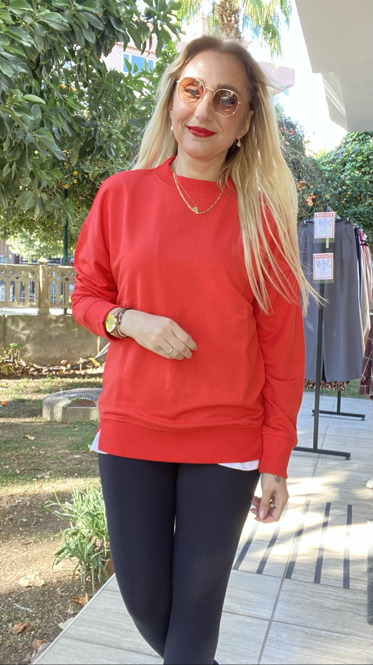 Nar çiçeği Sweatshirt