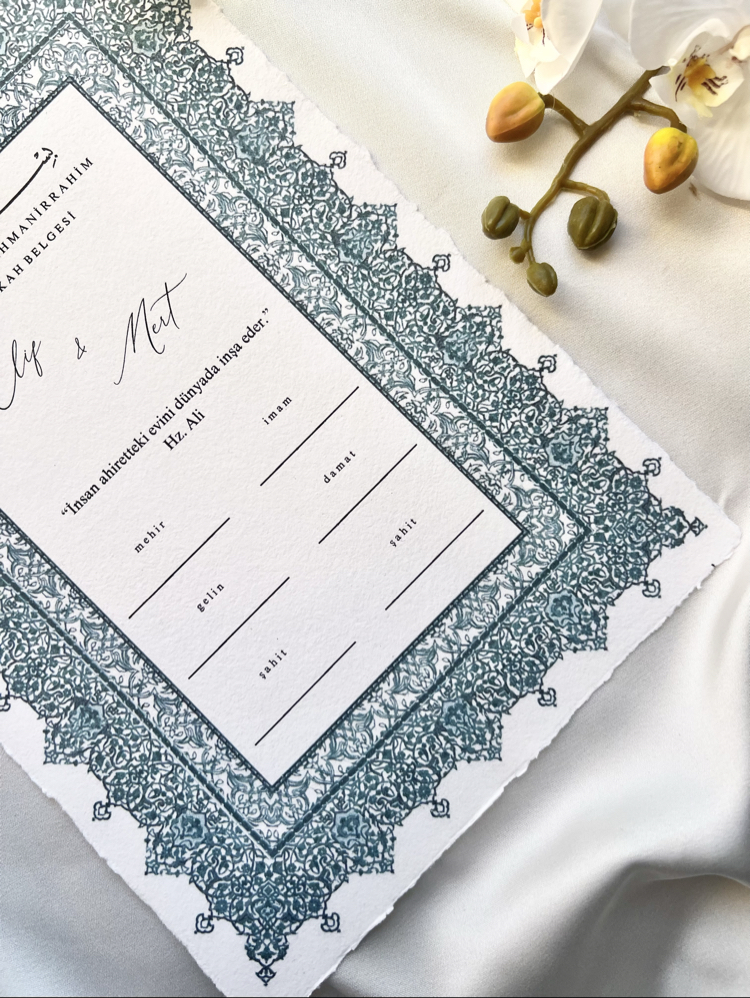 Vintage Dini Nikah Belgesi