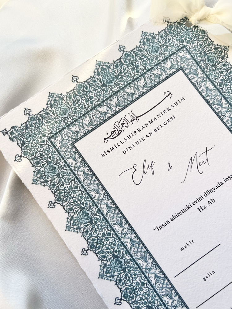 Vintage Dini Nikah Belgesi