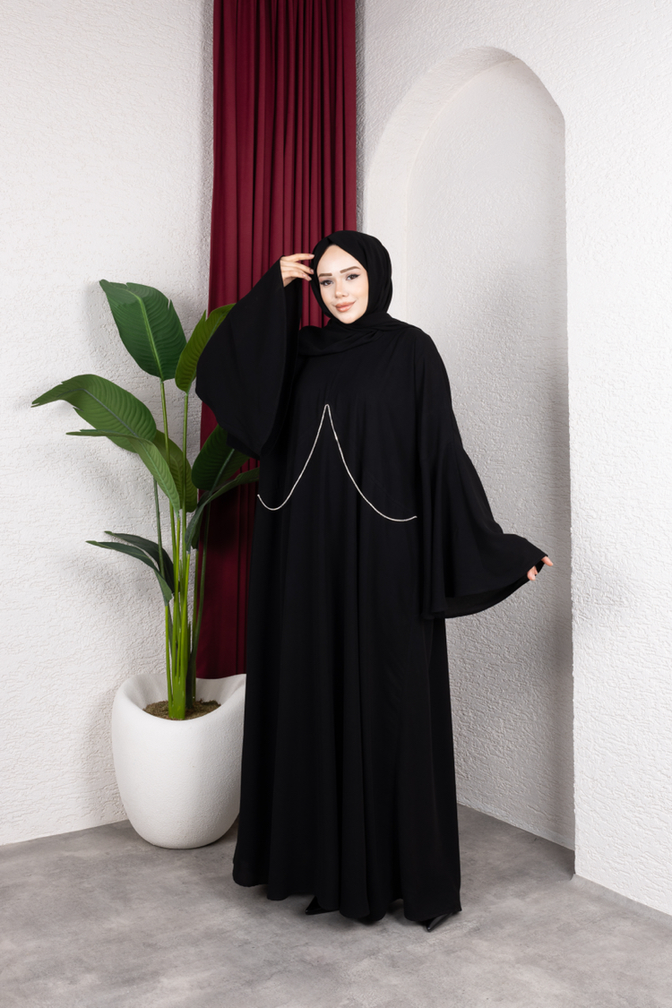 Saray asaleti hanzade abaya elbise siyah✨