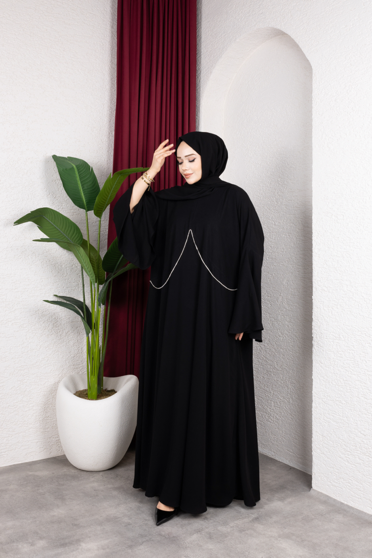 Saray asaleti hanzade abaya elbise siyah✨
