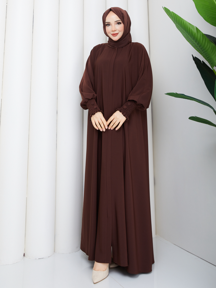 Sultan abaya ferace acı kahverengi ✨