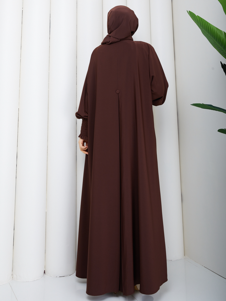 Sultan abaya ferace acı kahverengi ✨