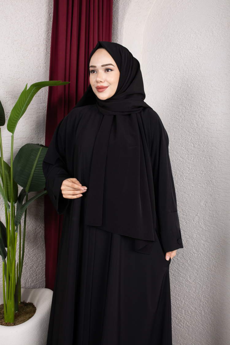 Siyah liva abaya ferace ✨