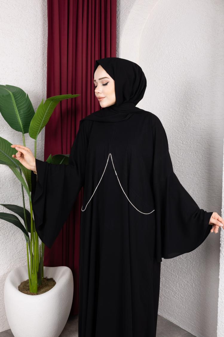Saray asaleti hanzade abaya elbise siyah✨