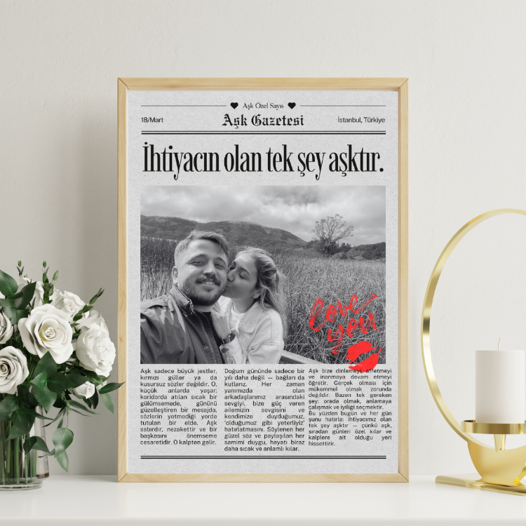 aşk gazetesi 21*30