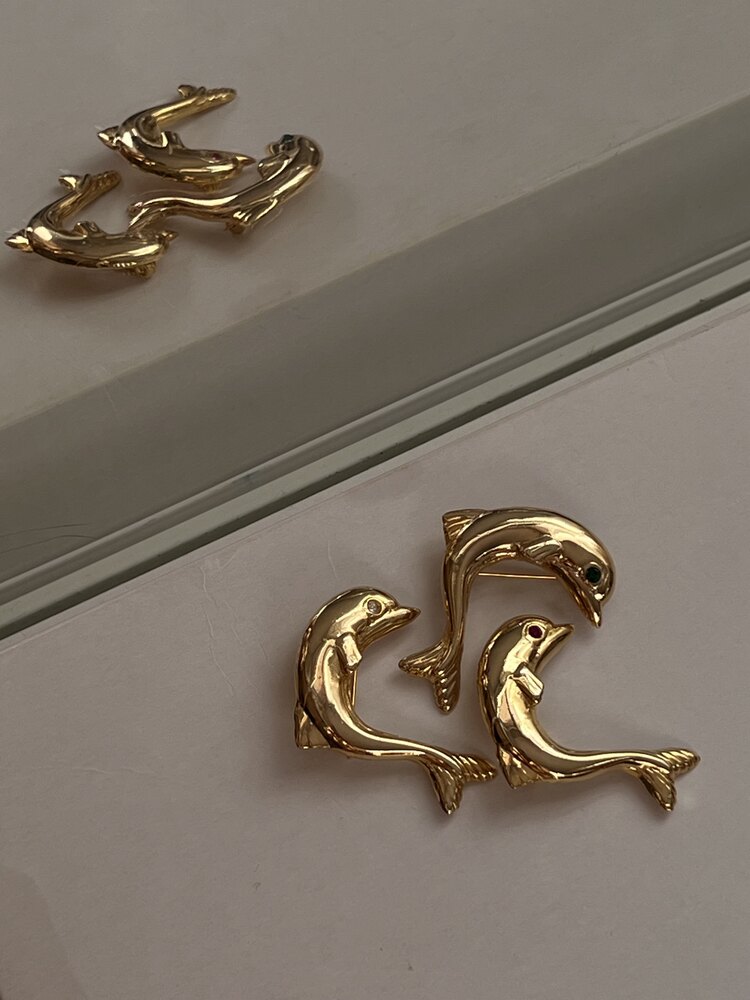 Dolphin Vintage Broş