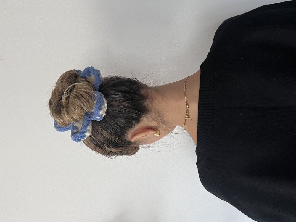 Handmade Papatya Toka (baby blue)