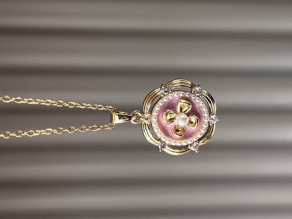Princess İnci ve Mine Detaylı Kolye