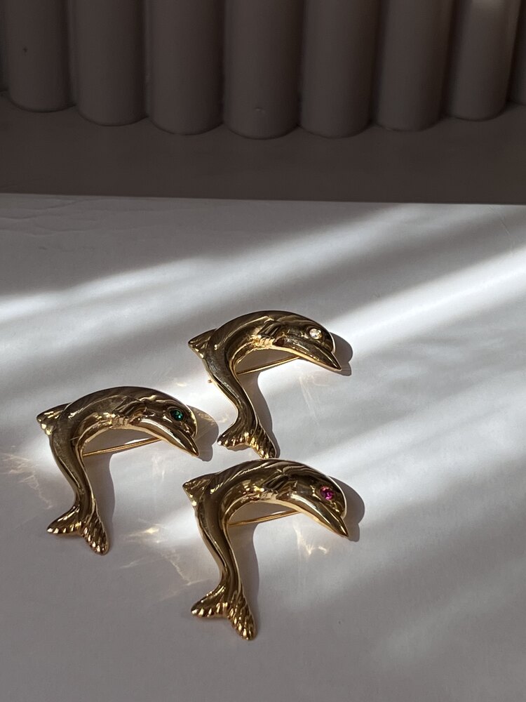 Dolphin Vintage Broş