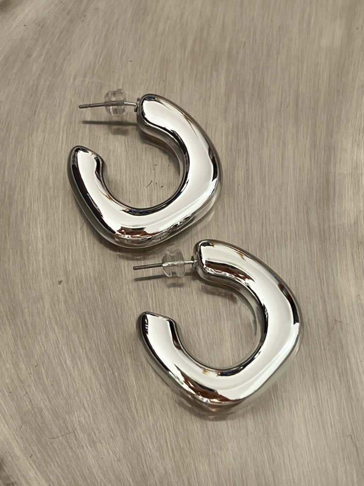 Premium Silver Hafif Tasarım Küpe