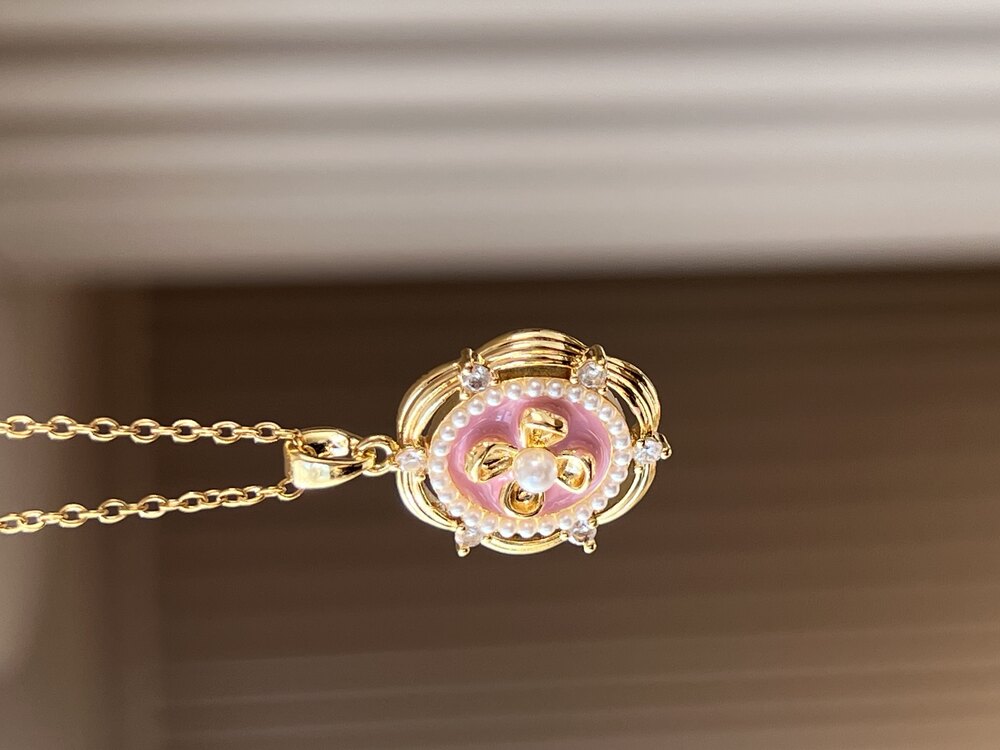 Princess İnci ve Mine Detaylı Kolye