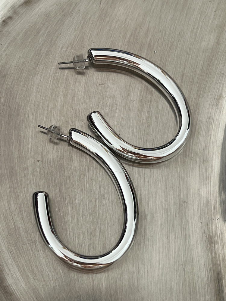 Premium Silver Drop Hafif Tasarım Küpe