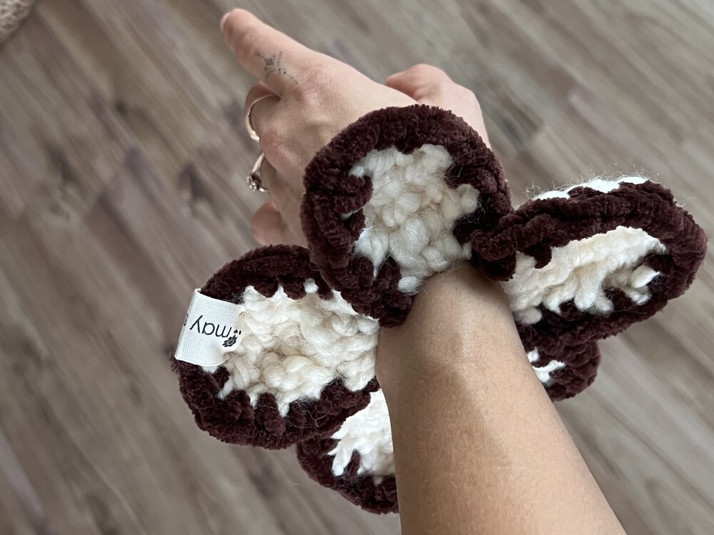 Handmade Papatya Toka (kahverengi)