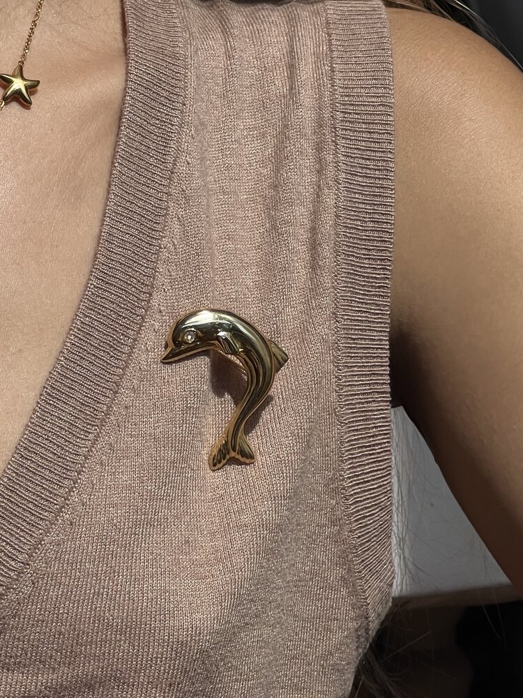 Dolphin Vintage Broş